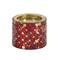 Red Metal Glam Candle Holder Set, 4&#x22;, 7&#x22; &#x26; 11&#x22;